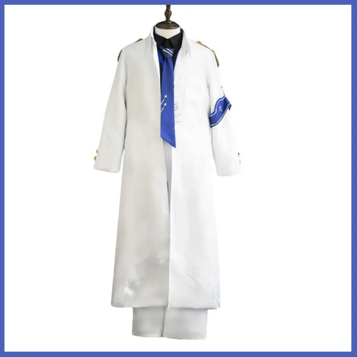 Game Blue Archive The Animation Teacher Schale Cosplay Costume Working White Long Coat Shirt Uniform Wig Man Carnival Suit 2025