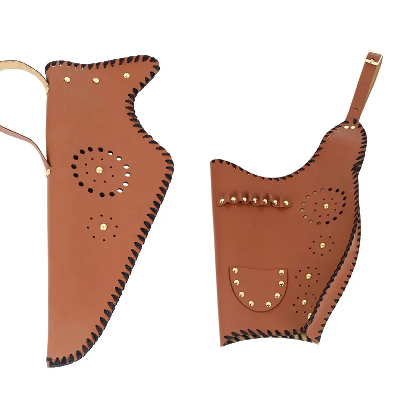 

Черный чехол для сумки с изогнутым луком и традиционная сумка из искусственной кожи, кожаный колчан для охоты, стрельбы из лука