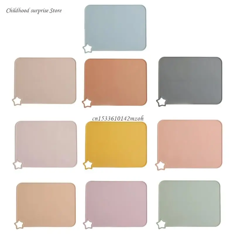 

Baby Mats Flexible Placemats for Toddlers Child Silicone Eating Table Mat Dropship