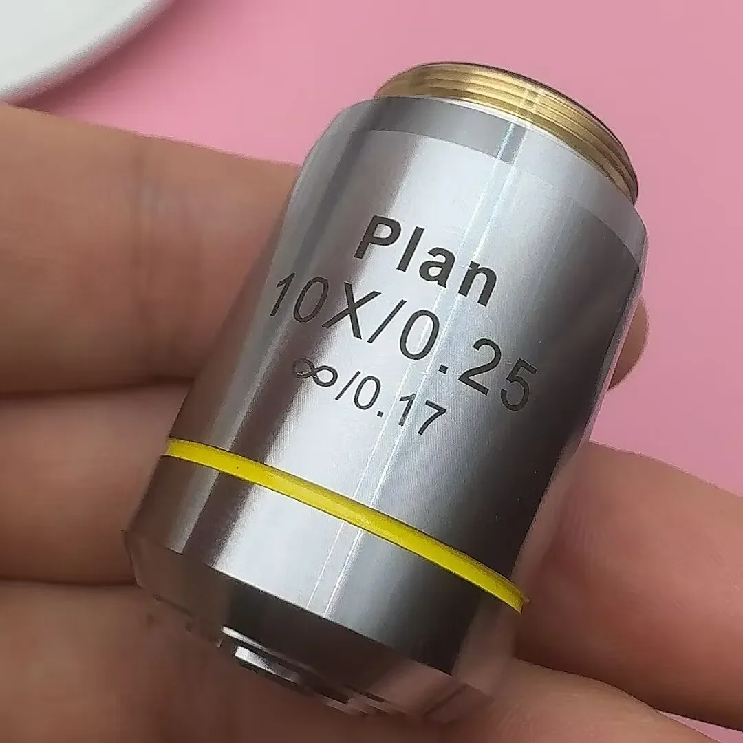 Professional 4X 10X 20X 40X 100X Infinity Plan Objective Lens 195 Achromatic Objectives for Olympus Microscope