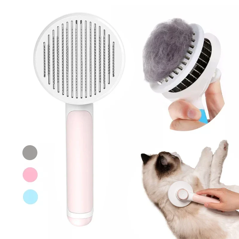 Cat Comb Dog Hair Removal Brush Cat Grooming Tool Dog Hair Shedding Trimmer Needle Comb Kitten Cat Hair Removal Cleaning Brush