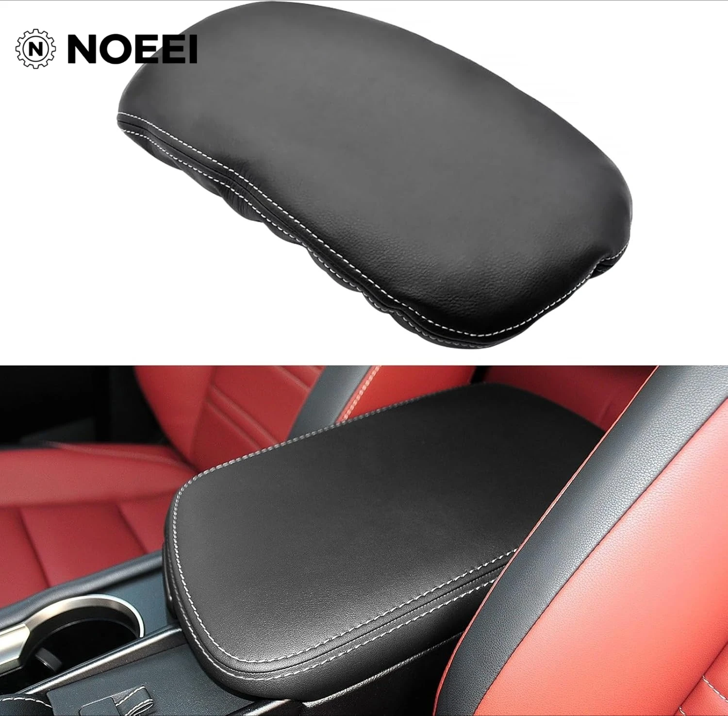 NOEEI New Arrival for 2015-2021 Lexus NX200t NX300 NX300h Center Console Leather Armrest Lid Cover