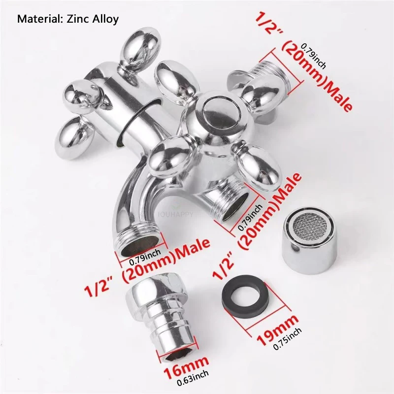 Wall Mounted Sink Faucet Kitchen G1/2 Water Tap Hand Wash Basin Faucet Household Items Single Handle Tap Bathroom Accessories