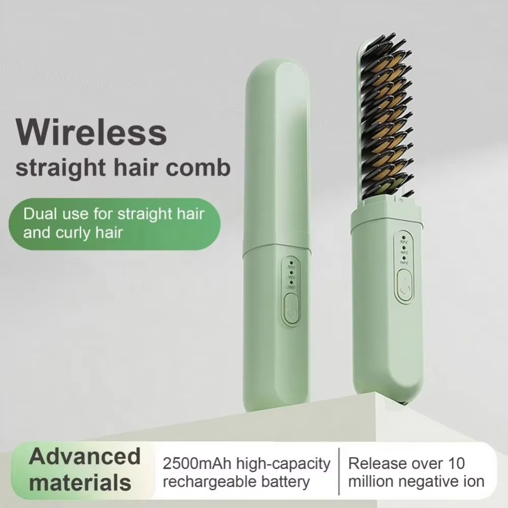 

Wireless Capsule Straight Hair Comb Styling Tools Negative Ion Straight Hair Comb Lazy Straight Hair Comb Dry and Wet Dual Use
