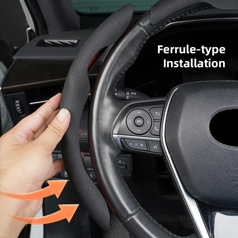 Breathable Sweat Proof Car Steering Wheel Cover Auto Parts For Suzuki Swift Wagon R Alto Dzire Baleno Ertiga Vitara Jimny Ignis
