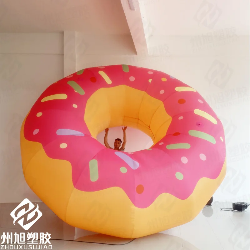 Inflatable cartoon food donut dessert cake bread gas model shopping mall scenic area door decoration gas model