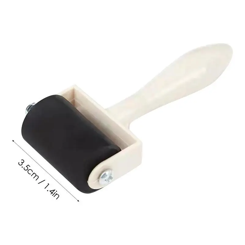 Rubber Brayer Roller Ink Painting Printmaking Roller Hand Stamping Printing Applicator Roller Hand Tool For Art Craft Oil