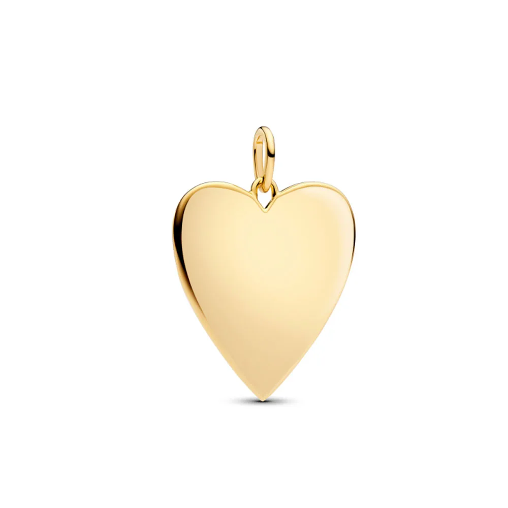 925 الفضة الخرز الذهبي دائرة سحر الحب على شكل قلب قلادة صالح الأصلي سوار المرأة DIY مجوهرات الإكسسوارات هدية #3