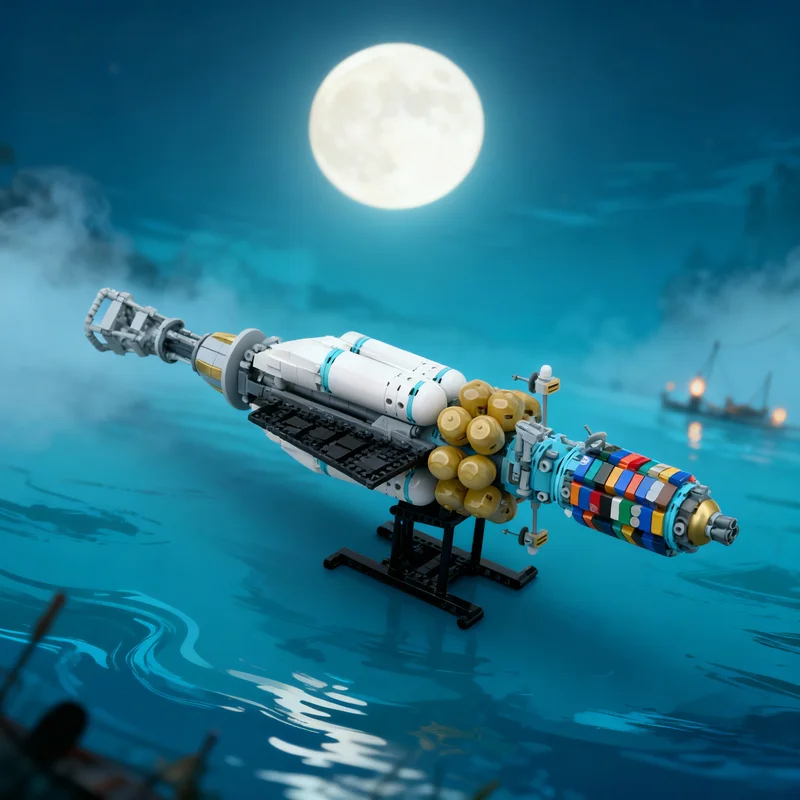 

1342pcs MOC The Electric Magnolia Space Model Building Blocks Construction Christmas Gifts Toys DIY Education Creative Idea