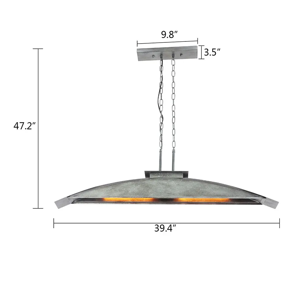 110 v rustikale industrielle Metalls chirm Pendel leuchte hängende Decken leuchte Lampe leicht zu reinigen verstellbare Kette