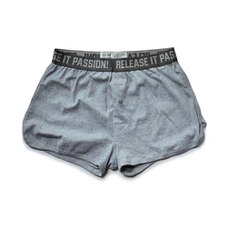 Boxer en Coton Solide pour Homme, Sous-Vêtement, Culotte, Short, Maison, Zones Intérieures