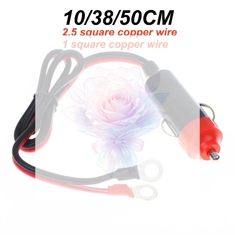 30A Heavy Duty Car Cigarette Lighter Male Plug Adapter 1Pcs Power Supply Cord for RV Boat Truck Universal Vehicle Use