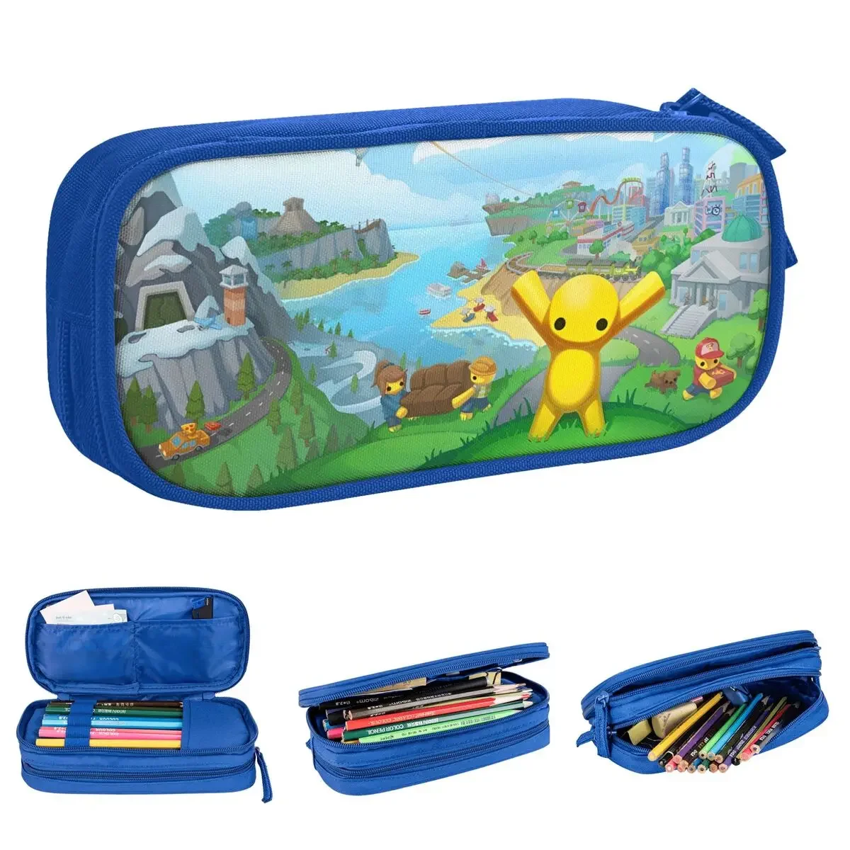 Wobbly Life Gaming Funny Pencil Case Cute Hot Games Pen Bags Kids Large Storage Students School Zipper Pencil Pouch
