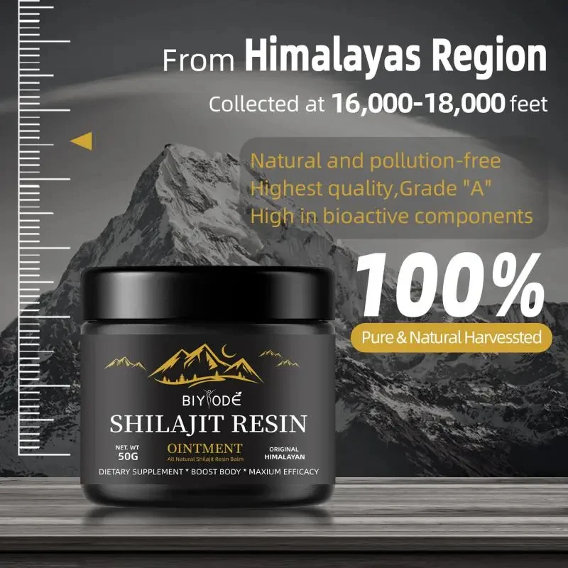 Pure Himalayan Shilajit Resin 30g, Natural Pure Shilajit Resin Lab Fulvic Acid Tested 85+ Trace Minerals