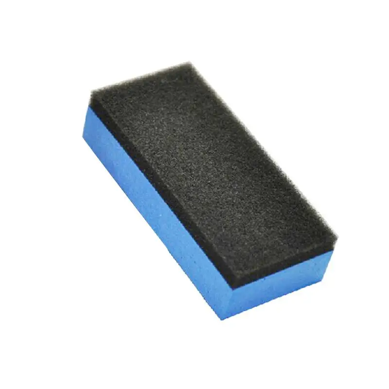 1PCS Car Ceramic Coating Sponge Applicator Glass Nano Wax Coat Sponges Blue Square Sponge and Cloth Car Cleaning Brush