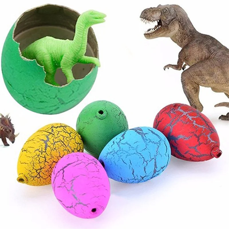 10Pcs Mini Magic Hatching Growing Swell Dinosaur Eggs Treat Kids Birthday Guest Gifts Baby Shower Party Favors Boys Toy Pinata