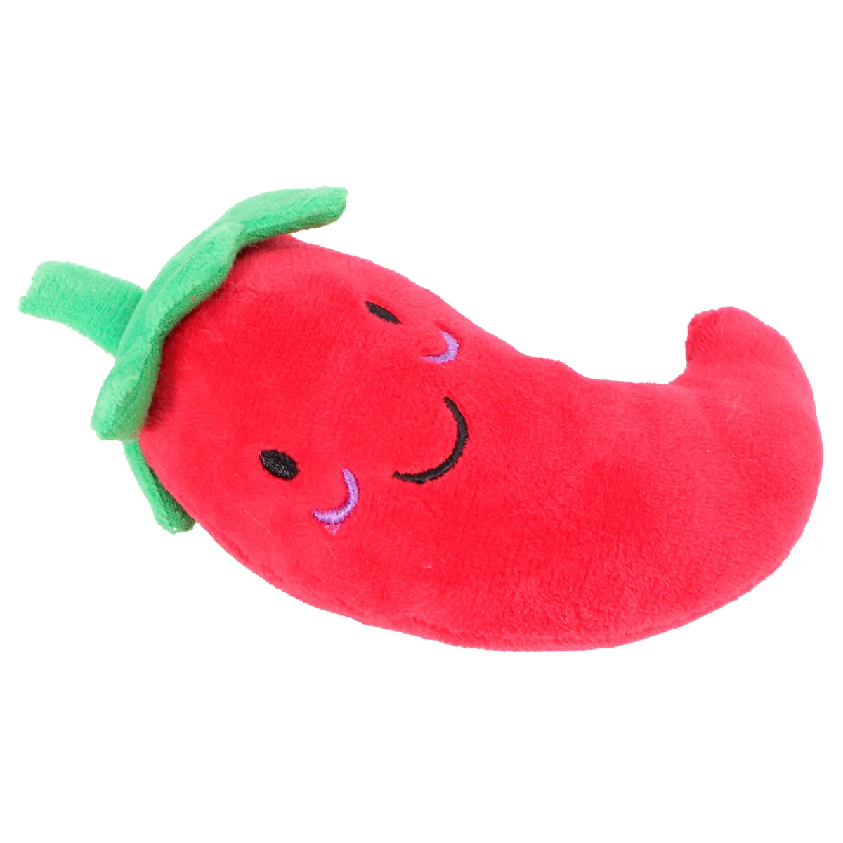 

Stuffed Animal Pet Squeak Chew Plush Toy Chilli Vegetable Dog Cat Puzzle