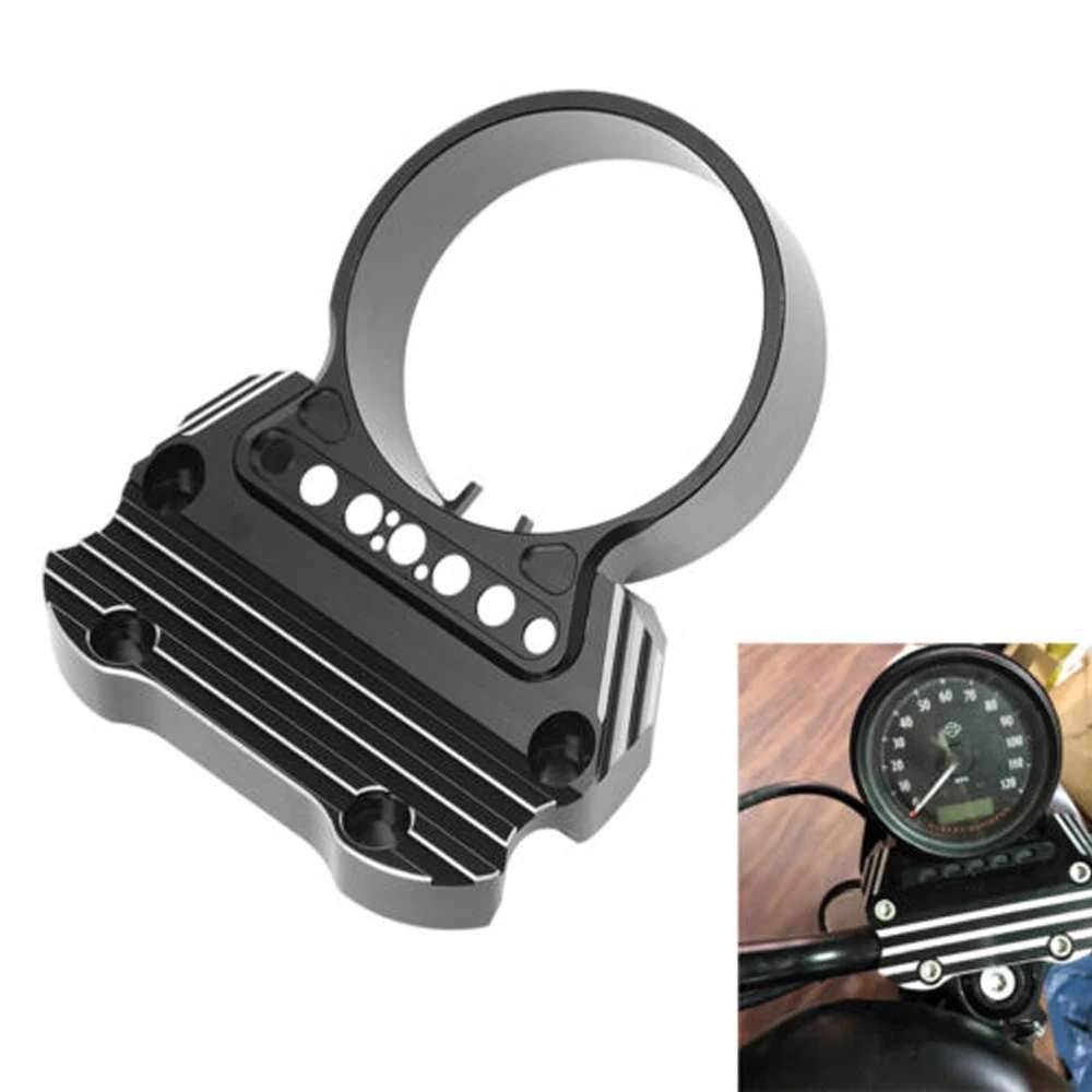 

For Harley Sportster Iron XL 883 1200 Custom Motorcycle CNC Cut Side Speedometer Relocation Mount Bracket