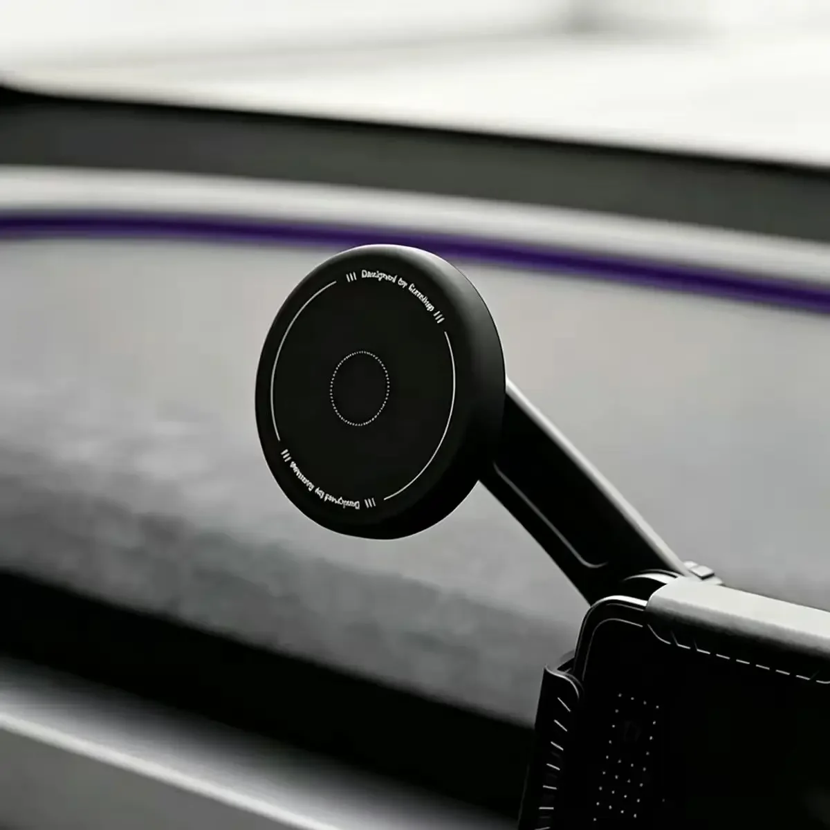 For Tesla Model 3 Model Y Silicone Magnetic Phone Mount Strong Magnet Adjustable Car Screen Magnetic Phone Bracket