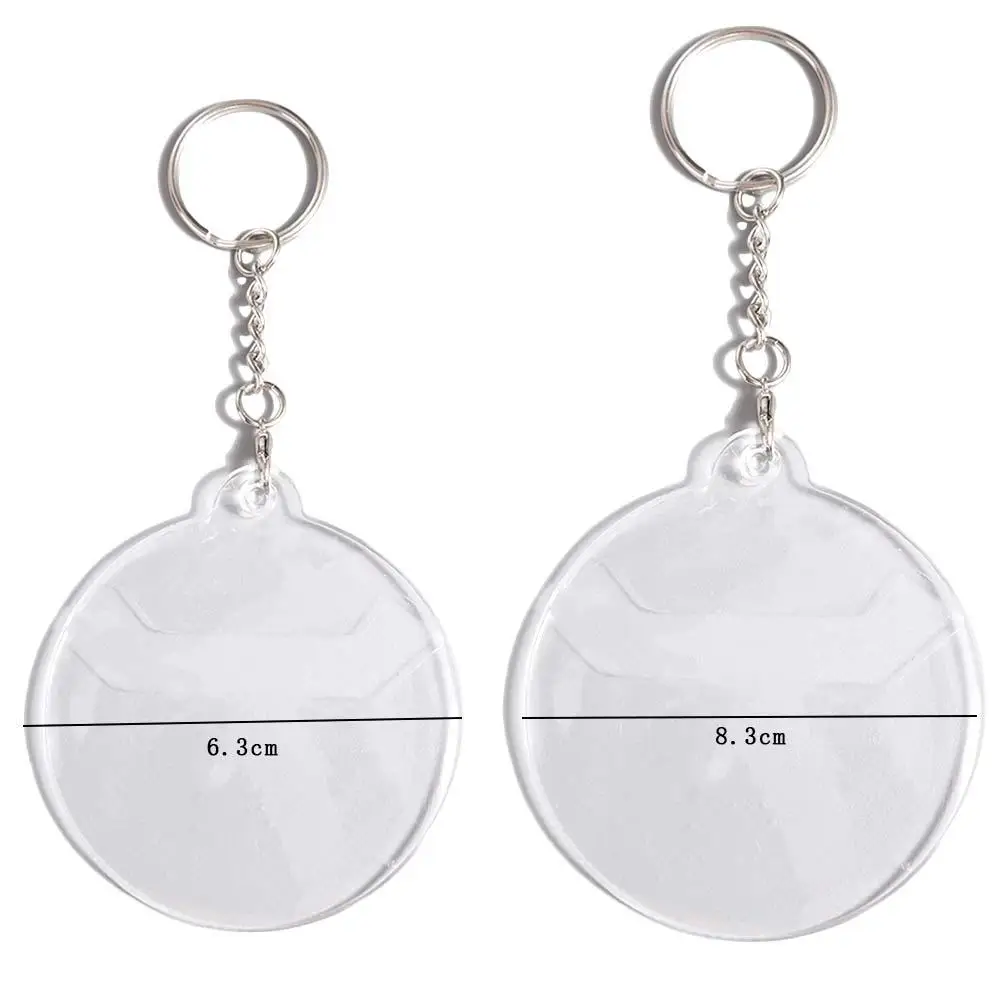 2Pcs Badge Protector Ita Bag Pin Case with Keychain Anime Badge Display Sleeve PVC Clear Badge Protective Sleeve Storage Case