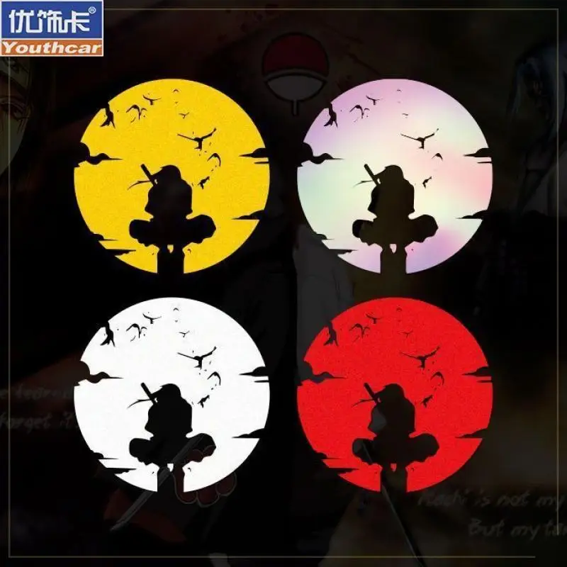 

Naruto Car Sticker Reflective Stickers Car Decoration Cute Cartoon Uchiha Sasuke Car Stickers Water Proof Car Accessories Gift