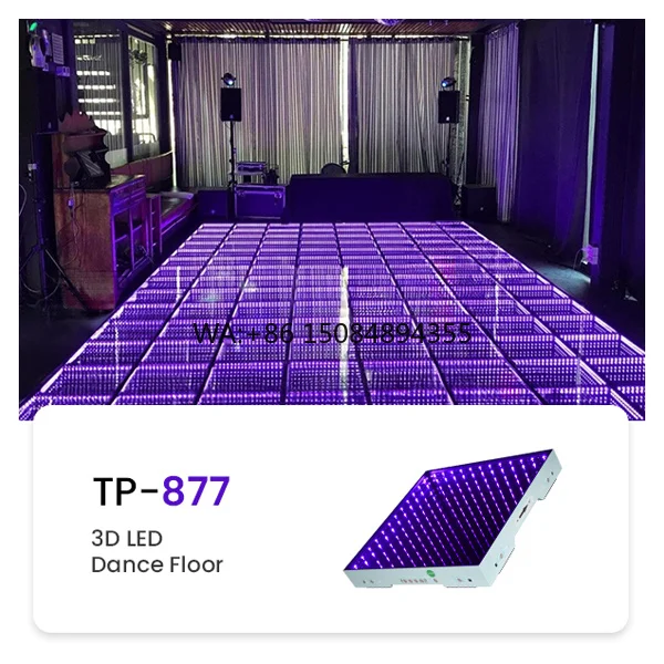 Tempered Glass 3d Magnetic Rgb Color Event Pista Led Infinity Seamless Luminous Dance Floor 16x16 Exterieur Dance Floor Panels