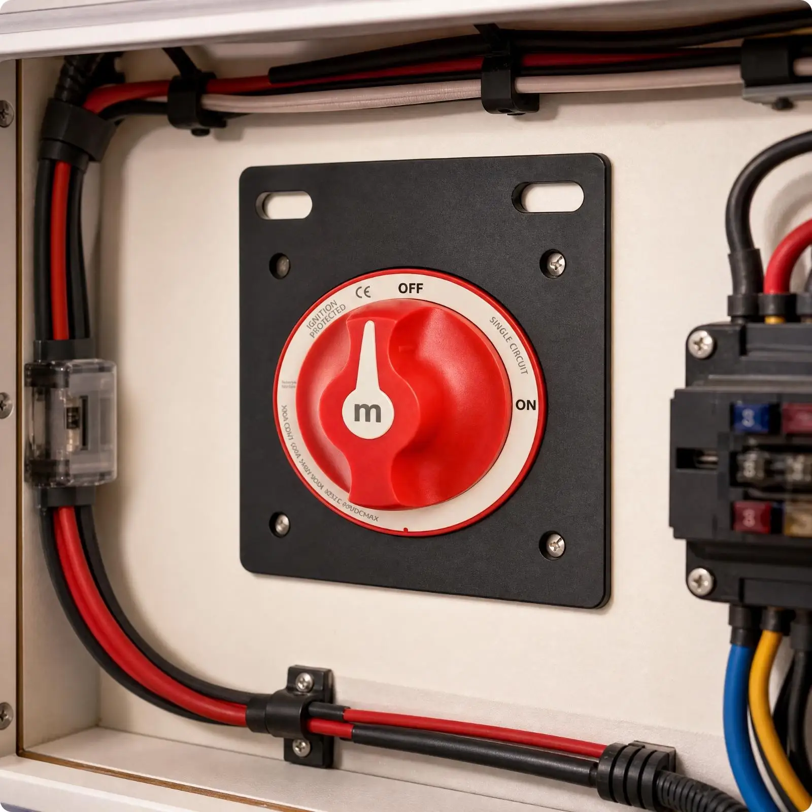 Marine-Grade Disconnect Switch | Single-Circuit Power separation, 300A High-Current Cutoff Switch, for Boats