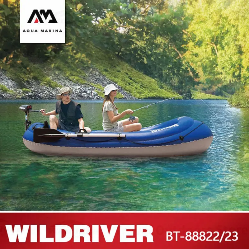 

AQUA MARINA WILDRIVER Inflatable Boats Leisure Fishing Boat Rubber Inflatable PVC Boat Kayak For Fish Double Persons With Paddle