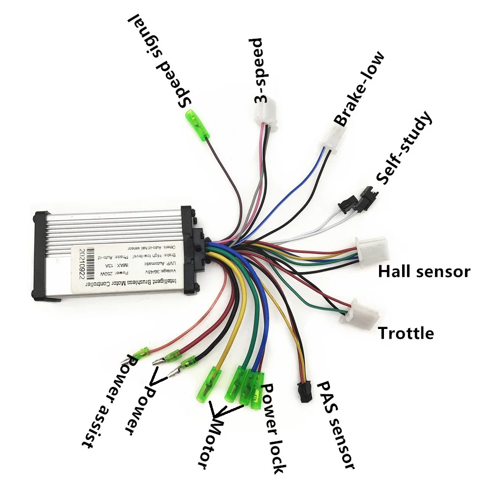 250W  DC 12V 24V 36V 48V Brushless Motor Speed Montroller, Motor Driver