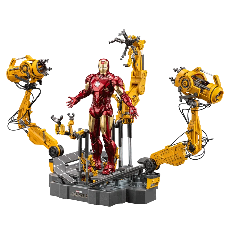 Zd Toys Iron Man Mark 4 Action Figure Suit Up Gantry Set Marvel Iron Man 2 Collectible Model Decoration - view 6