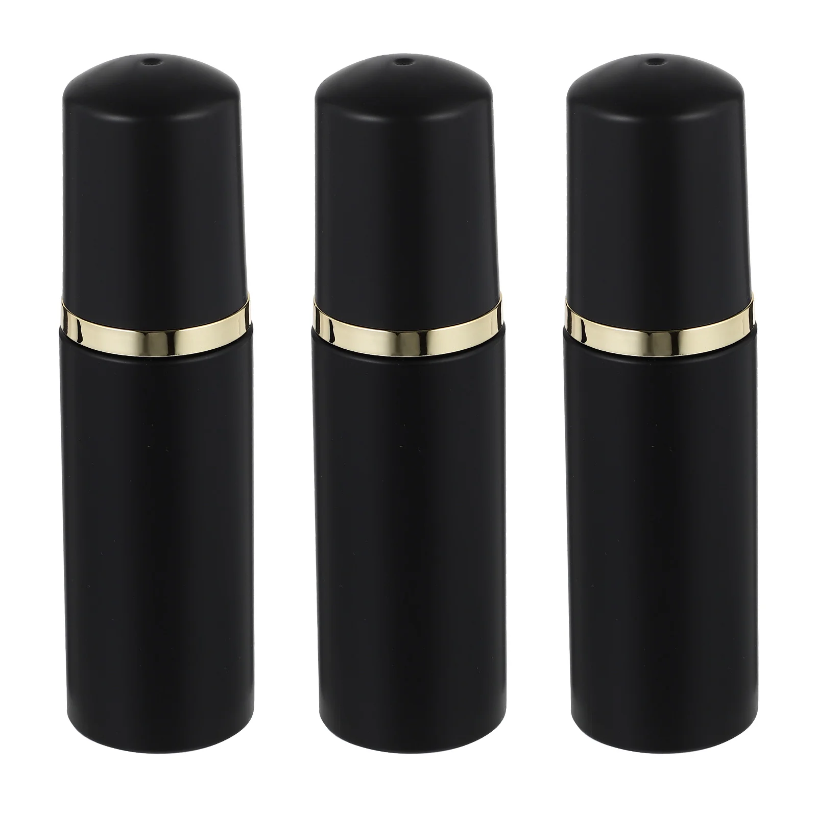 

3 Pcs Black Foam Pump Bottle Hand Lotion Shampoo Bottles Dispenser Soap Plastic Travel Empty