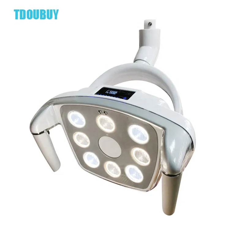 ไฟเย็นหน้าจอสัมผัส tdoubuy พร้อมไฟ LED ผ่าตัดติดผนังโคมไฟทางทันตกรรม LED (แขนโคมไฟ + โคมไฟ + กล่องไฟ)