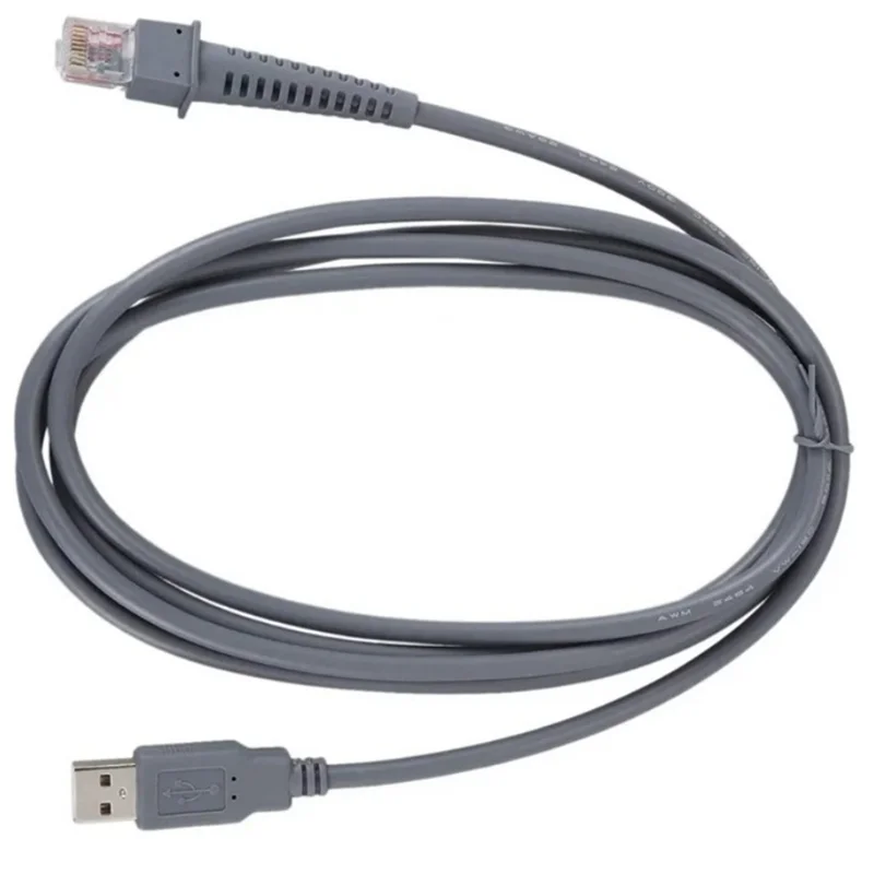 【Exclusive!】3 Meters USB Cable For Datalogic CAB4120 QD2130 QD2110 GPS4490 Barcode Scanner USB-A Male To RJ45