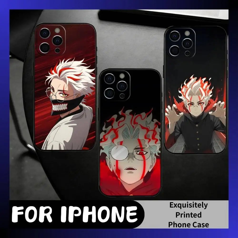 

Demon T-Takakura kun Phone Case For iPhone17,16,15,14,13,12 Plus,Max Soft Silicone Black Cover