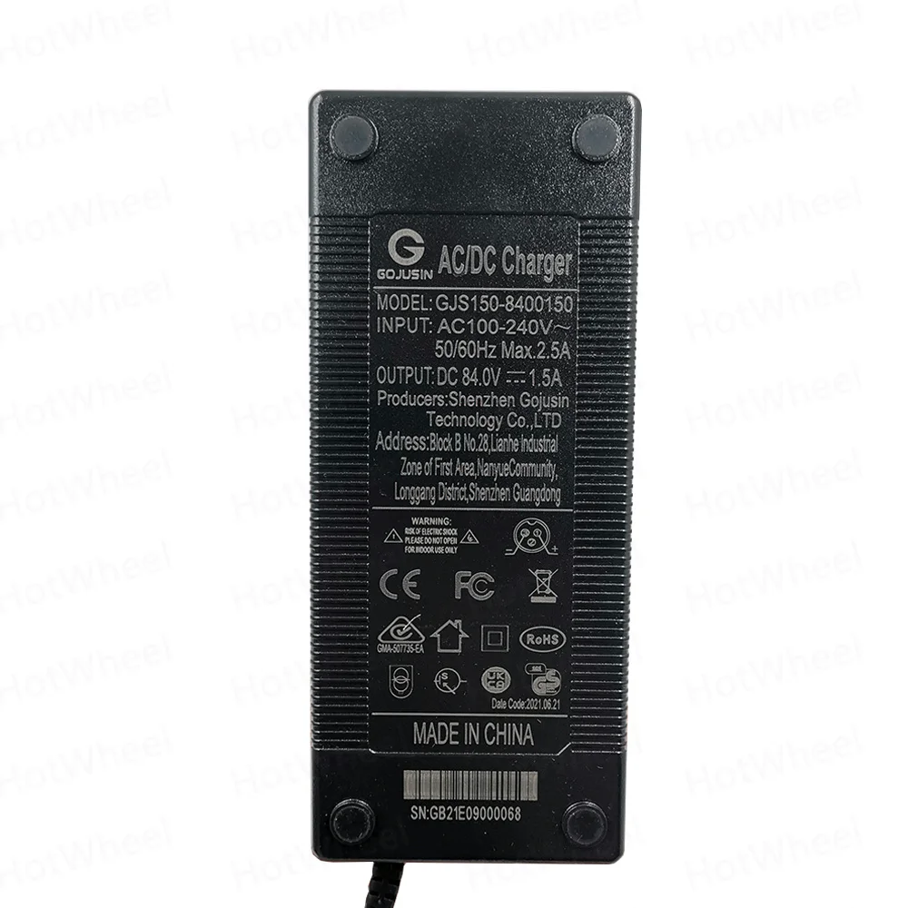 Original Zero Charger 48V 52V 60V 72V Suif For Zero 8X Zero 9 Zero 10 Zero 10X Zero 11X 1.5A 1.75A 2A Charger E-scooter Parts