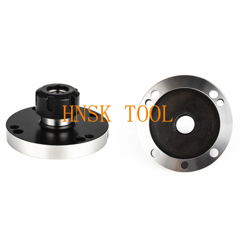 Cartridge ER ER16 ER20 ER25 ER32 ER40 45mm 80mm 100mm Mini Flange Four Axis Collet Fixture Chuck For CNC Milling Lathe Tools