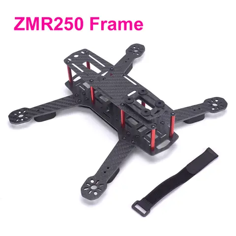 Zmr250 h250 250mm 250 3k quadricóptero de fibra de carbono, conjunto de quadro completo com 4 eixos e 3mm para drone de corrida qav250 fpv rc
