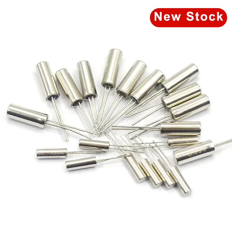 100pcs 24MHz 24.000 MHZ Frequency Resonator Oscillator Quartz Crystal Cylender 2*6mm