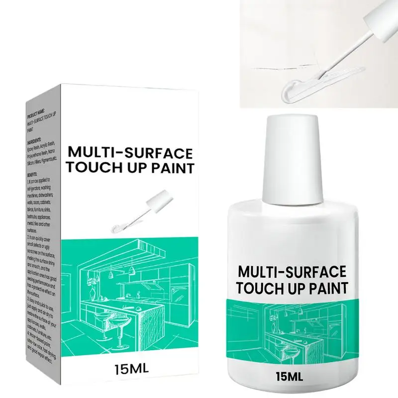 Multi-Surface Paint Pen Interior House Appliance Paint Repair Interior & Exterior Coverage Small Brush For Wall Repair