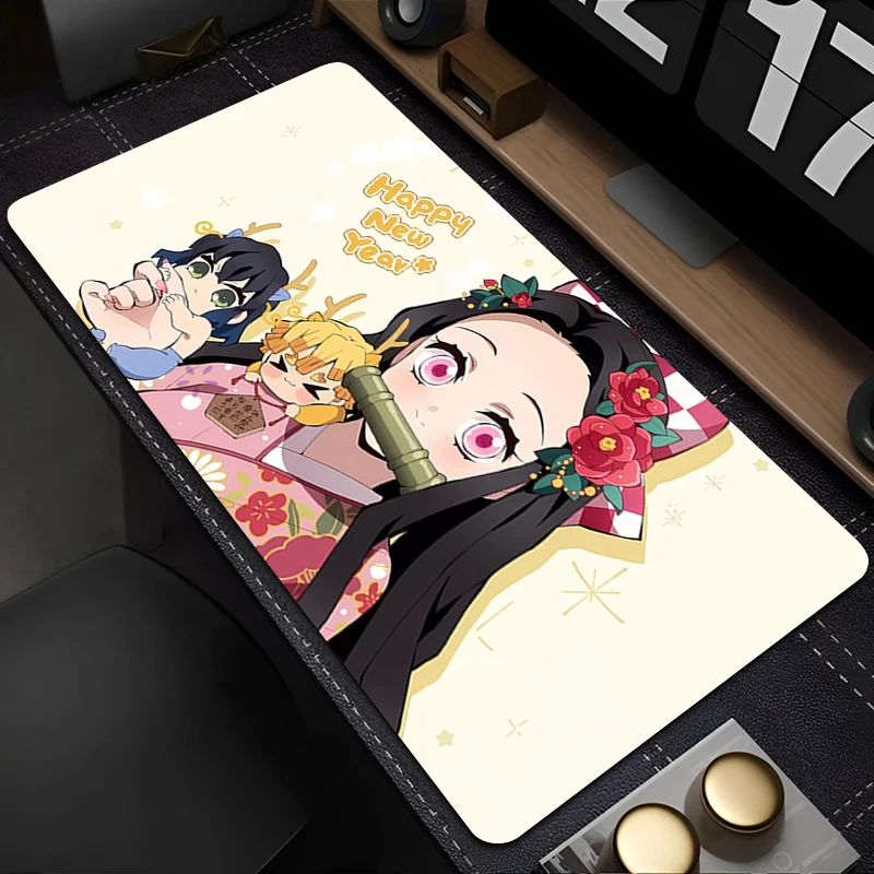 

Mouse Pad PC Accessories Anime Keyboard Pad Office Desk Mat Anti Slip Mousepad Natural Rubber Gaming D-demon Slayer Extended Pad