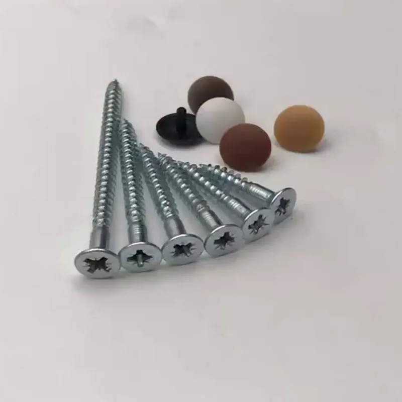 20PCS Motorhome Furniture Steel Special Nails Ambulance Trailer Cabinet Door Self Tapping Screw Decorative Cloaking Screw Cap