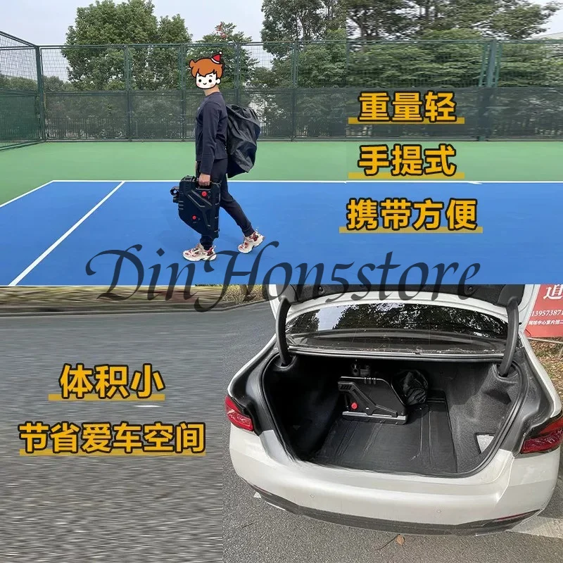 Innovative Portable Tennis Ball Throwing and Feeding Training Machine, Single or Multi-person Practice Device