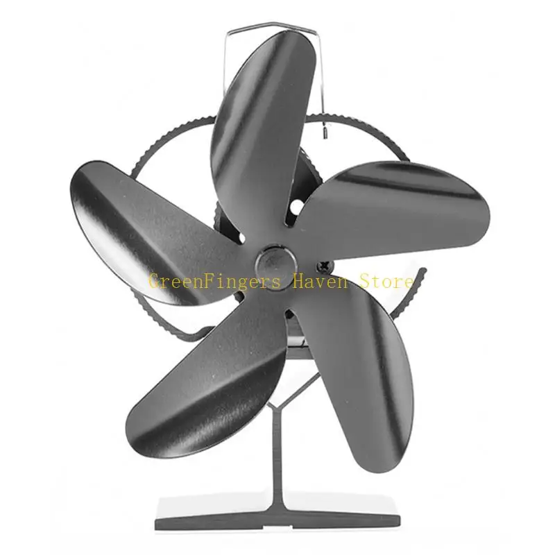 

F68D Newly Designed Heat Powered Stove Fan Larger Air Heat Powered Stove Fireplace Efficient Heat Distribution