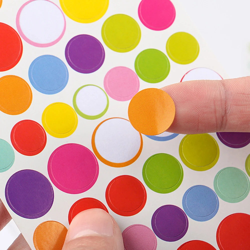 

Color Dot Stickers Bulk Colored Dots DIY Classification Small Decorative Adhesive Labels For Bedroom School Supplies