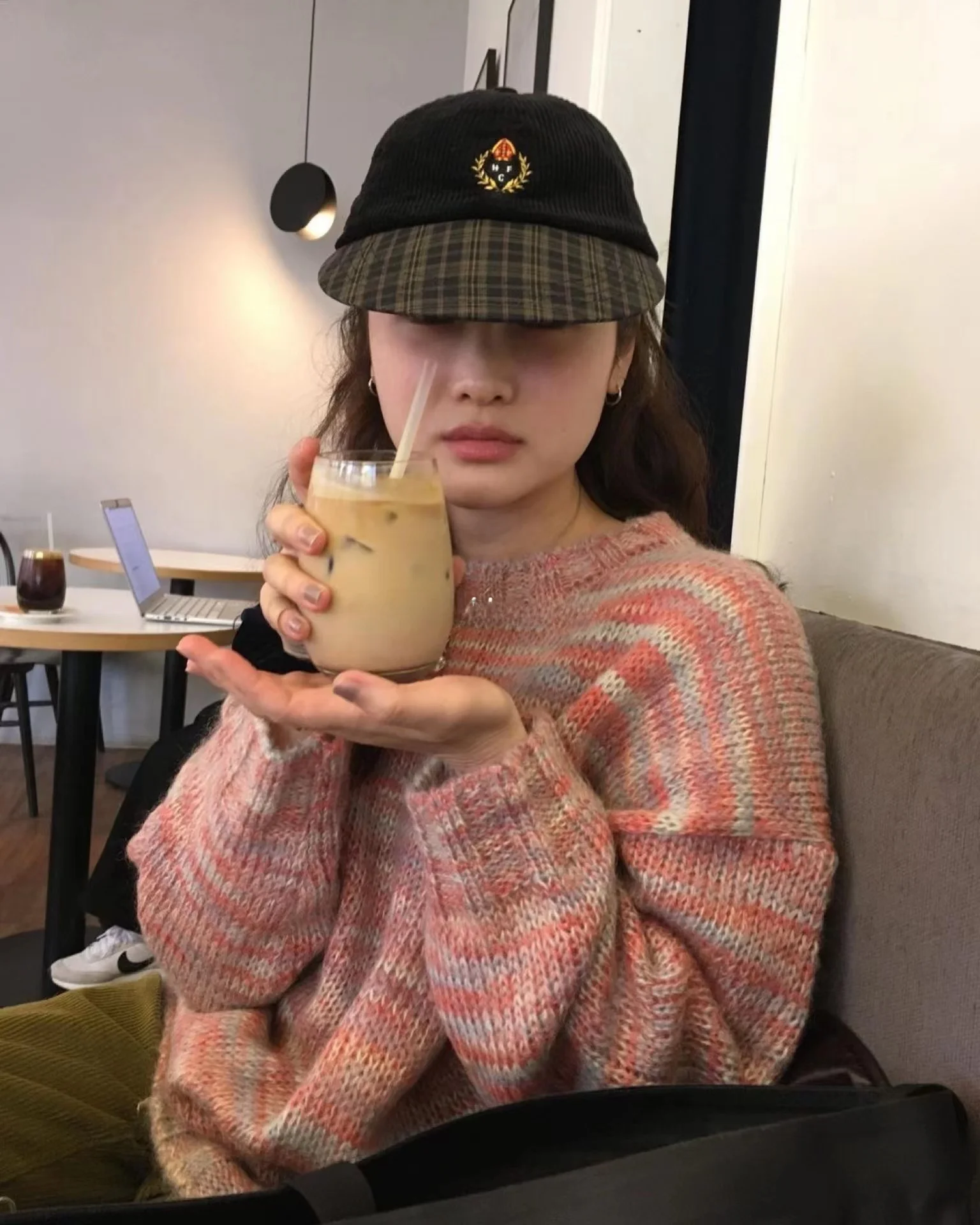 Simple adient Color Blo Camere redondo Ne suéter mujer Faion invierno nueva llegada suave adient prendas de punto de colores mezclados