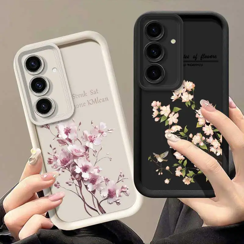 S24 פרחים מלבלב עין שמיים מקרה טלפון עבור גלקסיה Samsung גלקסיה s30 s23 s23fe s22 s22plus s221 + sfe 21s20fe 21s20fe 21s20fe