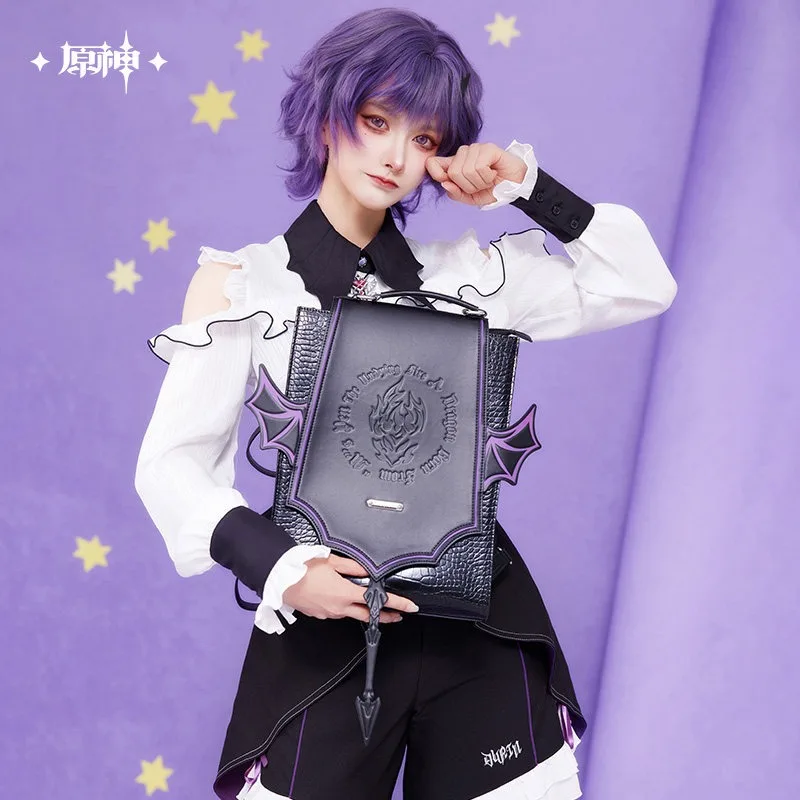 [Official]Durin Bag Game Genshin Impact Theme Impression Genuine PU Leather JK Backpack Cosplay Prop Doujin Gifts