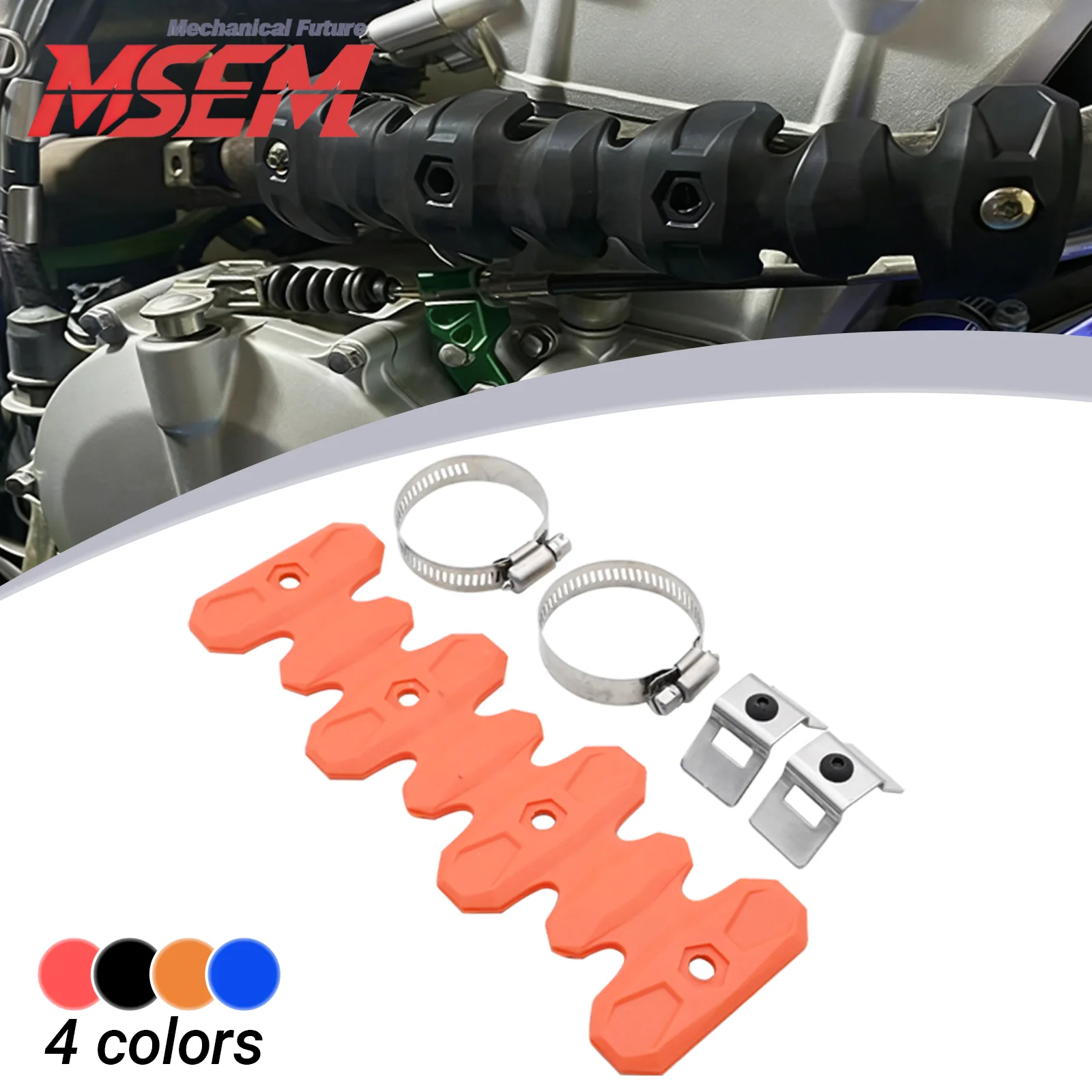 220mm 400mm Exhaust Head Pipe Muffler Heat Shield Cover Guard For Husqvarna FC FE KTM SXF EXCF SMR 250 350 450 500 Honda BETA RR