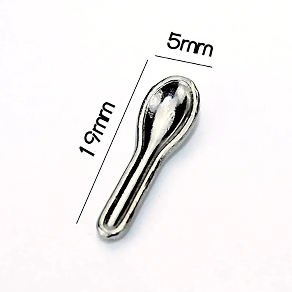 1/12 Scale Mini Cooking Tools Shovel Spoon Clamp Set 6Pcs Dollhouse Miniature Ornament for Kitchen Scene Making