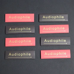 16Pcs aduiophile logo label for7-14mm wire diameter insulation heat shrink tube HiFi audio cable speaker wire hi-end shrink tube